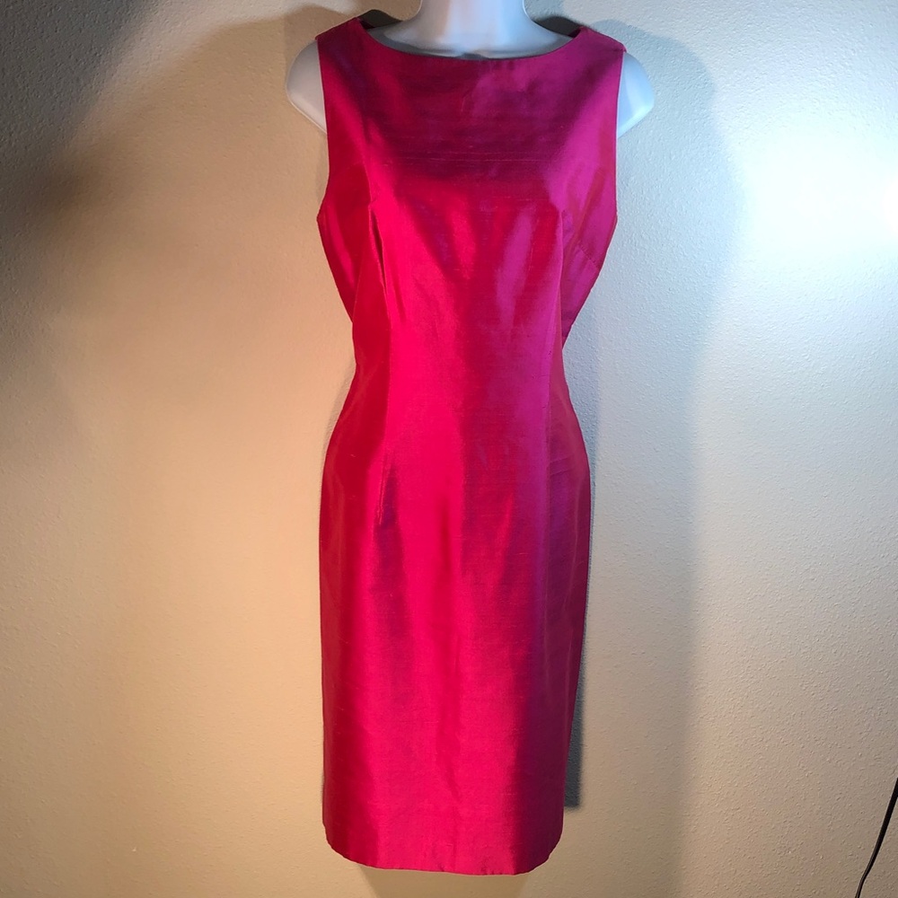 Elegant Pink Sleeveless Brunch Dress To Impress, Size 8 ( Med.)